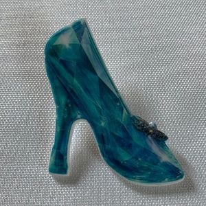NWT. Handmade Cinderella’s Shoe  Pin Brooch!